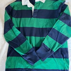 J Crew Men’s Small Rugby long sleeved striped shirt